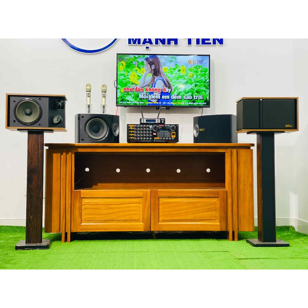 Dàn Karaoke Gia Đình Cao Cấp – Cặp Loa 301 Seri 3, Cặp Loa 301 Seri 5, Amply 9800, Micro MT500 Bảo Hành 12 Tháng