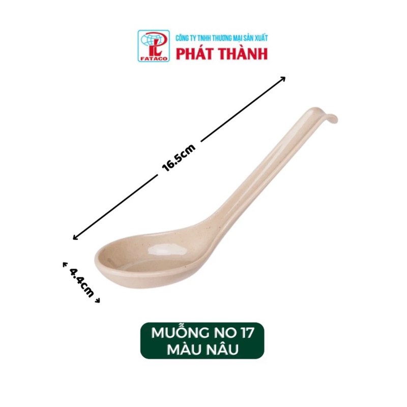 Muỗng cơm nâu nhựa melamin cao cấp Fataco