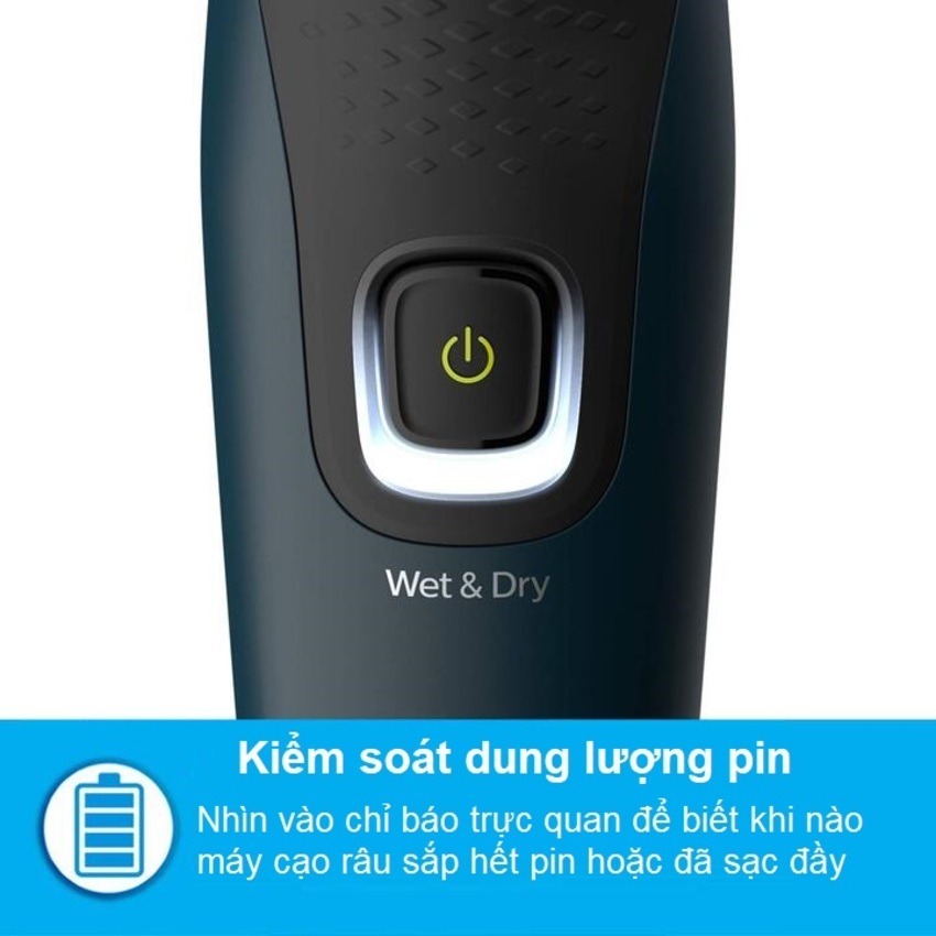 Máy cạo râu khô và ướt Philips AquaTouch S1121 Serial 1000 với lưỡi cạo ComfortCut tự mài - CHÍNH HÃNG BẢO HÀNH 2 NĂM
