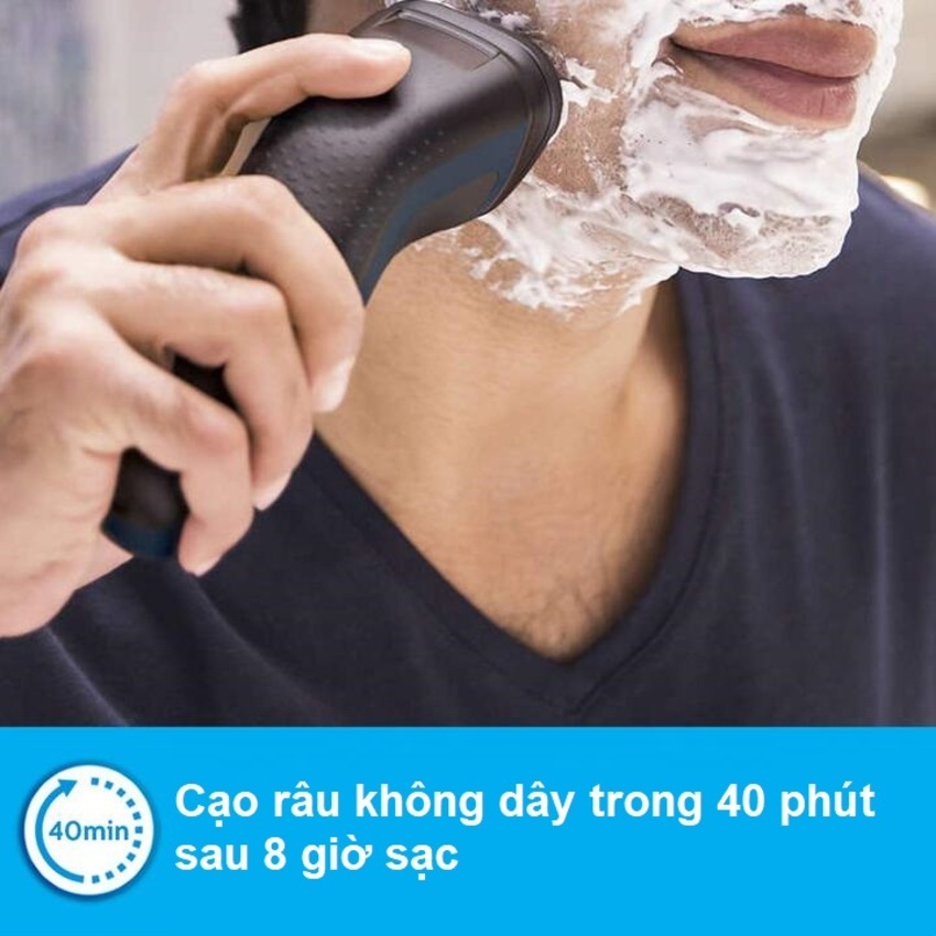 Máy cạo râu khô và ướt Philips AquaTouch S1121 Serial 1000 với lưỡi cạo ComfortCut tự mài - CHÍNH HÃNG BẢO HÀNH 2 NĂM