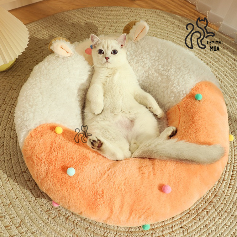 Ổ nằm chú cừu bông đáng yêu cho thú cưng - Tiệm Mèo Moa