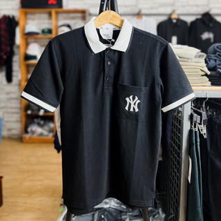 Áo polo MLB logo thiêu cao cấp chuẩn hàng vnxk