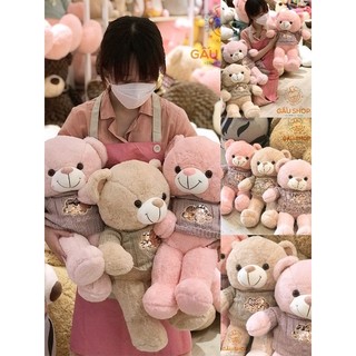 [Bán Chạy] Gấu bông ❤️ Teddy lông chỉ Shy nơ ❤️ Teddy áo len hàng nhập cao cấp (Hình thật chụp tại shop CMT8) 🐻🤎