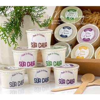 100 ly kem giấy trắng 150ml kèm nắp , ly giấy 150ml đựng trân châu , đựng sốt kem,....