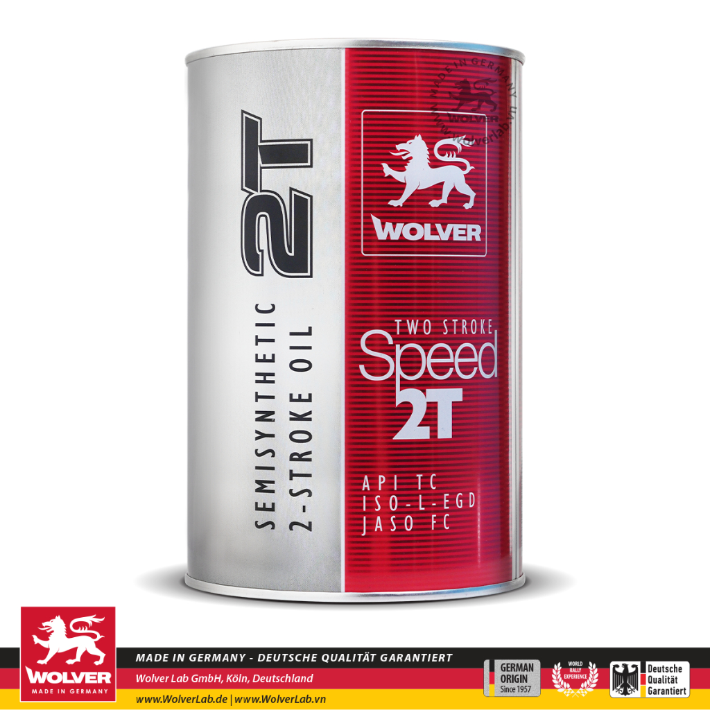Nhớt xe máy 2 thì Wolver Speed 2T API TC nhập khẩu Đức