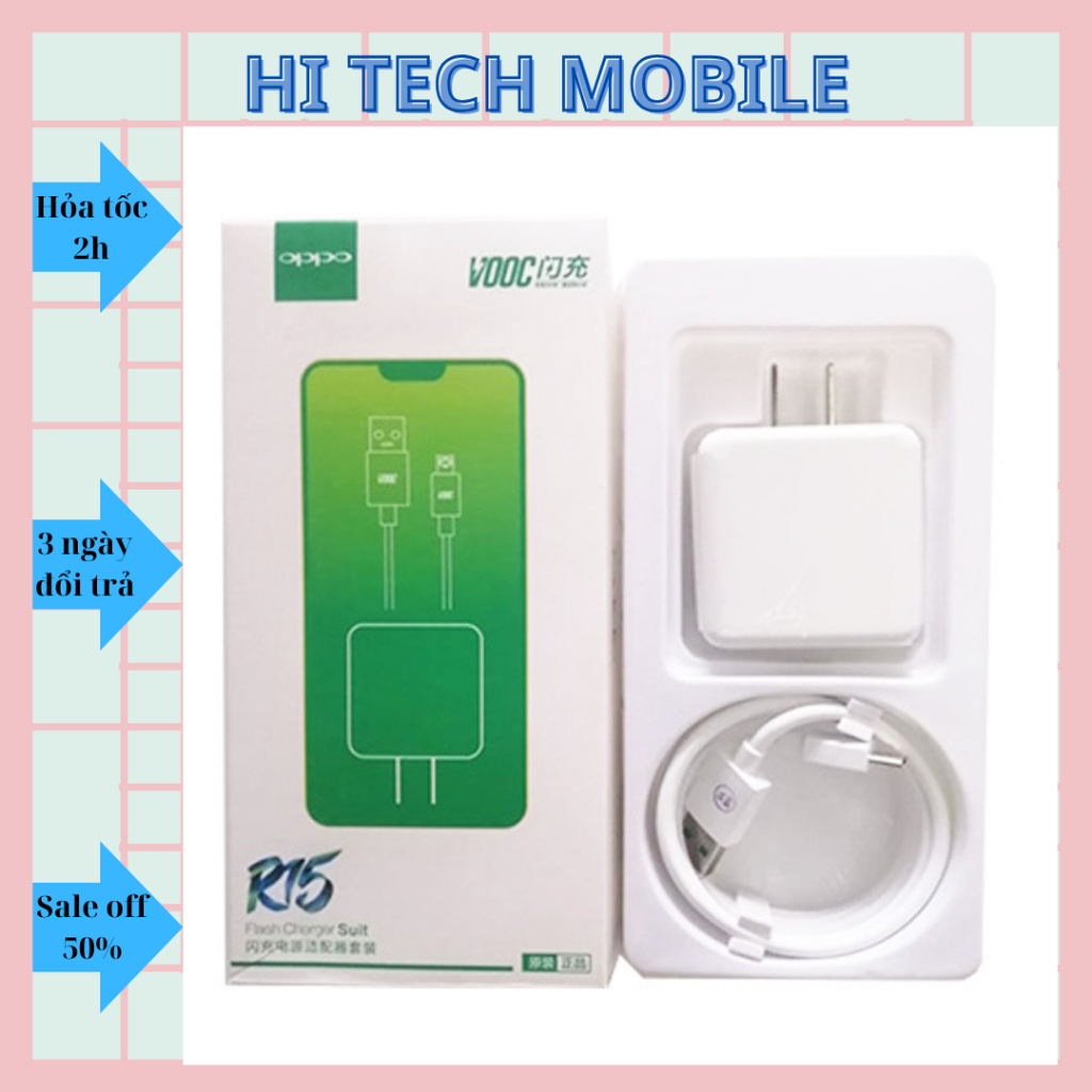 Bộ Sạc Nhanh Vooc 3.0 Siêu Nhanh OPPO R15,F9,F11,R17,A9,A3S,K1,FIND - chân sạc Micro  Bảo Hành 03 Tháng