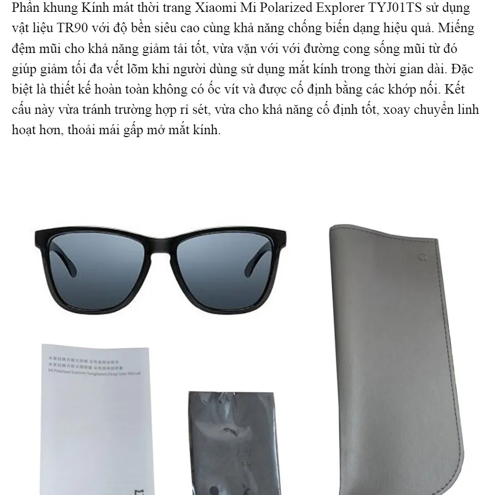 Kính Xiaomi phân cực thời trang TYJ01TS