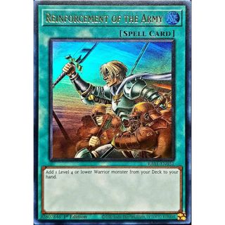 ra01 Lá bài thẻ Yugioh Chi Viện ROTA Reinforcement of the Army - Super ultra Rare - Tặng bọc bài nhựa