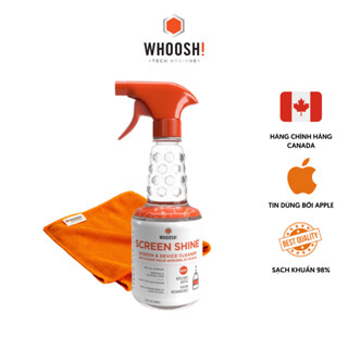 Nước Lau Màn Hình Cảm Ứng WHOOSH! Screen Shine Professional 500ml Vệ Sinh Màn Hình Kèm Khăn Vải Microfiber