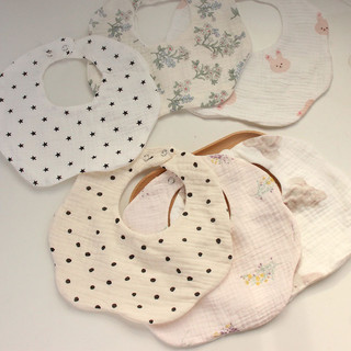 Yếm khăn vải cotton xô gạc cho bé
