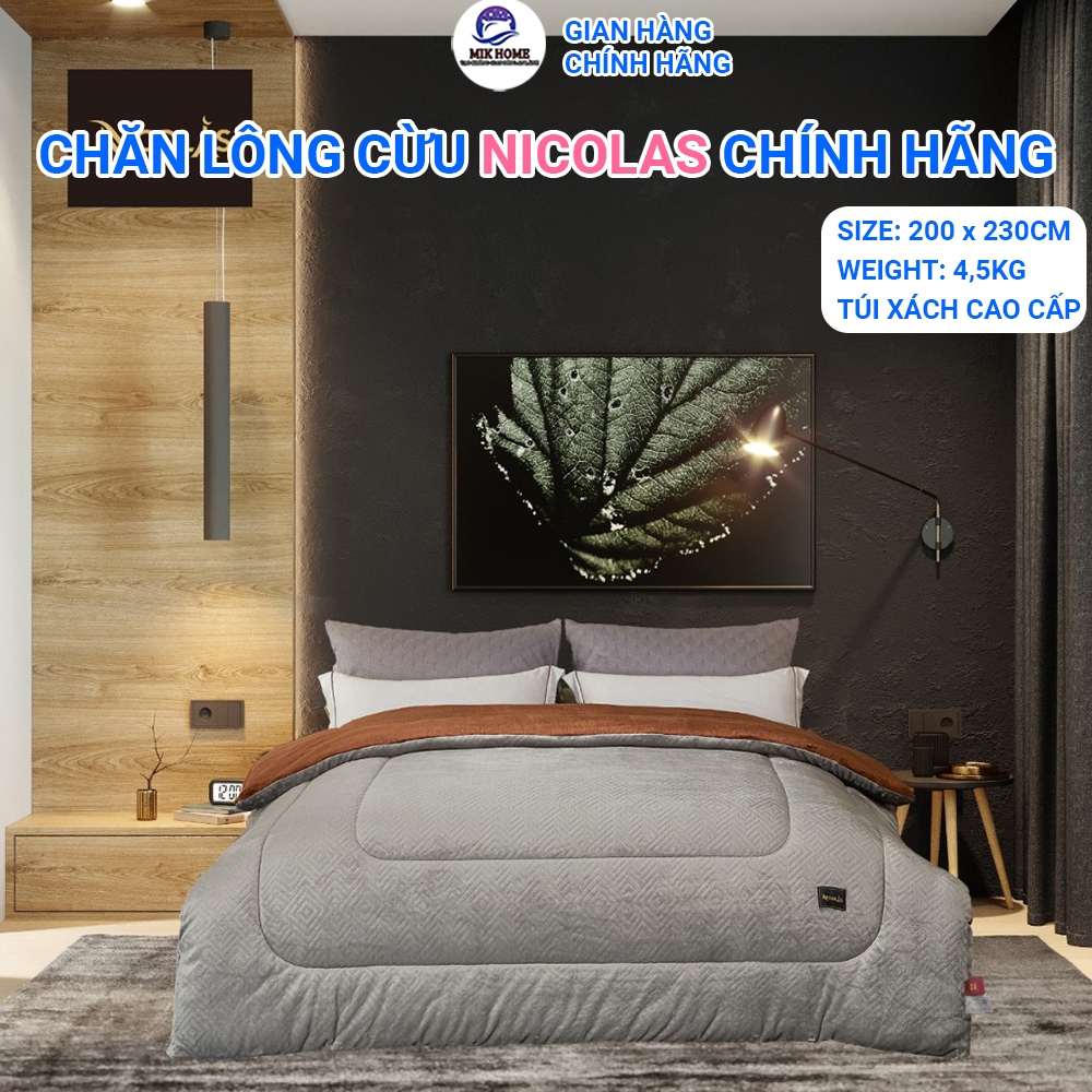Chăn Lông Cừu Nicolas, Chăn Mùa Đông Ấm Áp và Sang Trọng Cho Giấc Ngủ Hoàn Hảo, Đầy Nhãn Mác, Mã QR 