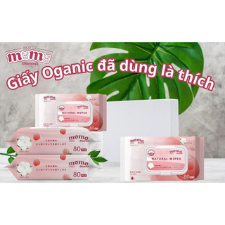 Khăn giấy ướt organic Momo Diamond 80 tờ - 40 tờ