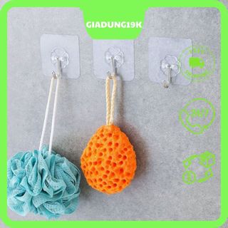 Combo Móc trong suốt dán tường chịu lực siêu dính  - Móc treo thép đa năng - khả năng bám cực chắc