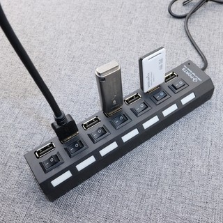 Hub chia 4 cổng usb có công tắc. hub chia 7 cổng usb có công tắc
