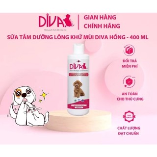 SỮA TẮM CHÓ DIVA HỒNG MƯỢT LÔNG 400ML