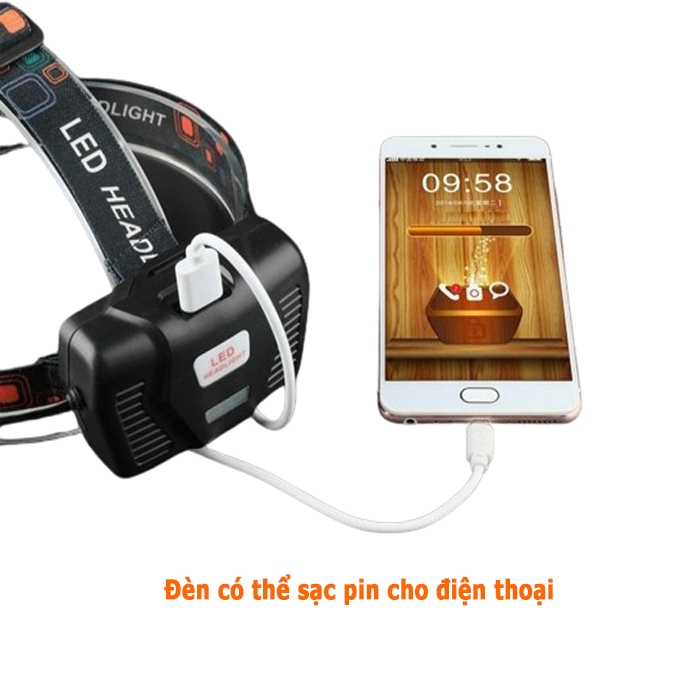 Đèn đeo đầu siêu sáng KC95 METAL STORE đèn đội đầu