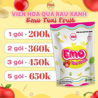 Emo toxi fruit - viên hoa quả rau xanh hỗ trợ giảm cân chính hãng fen