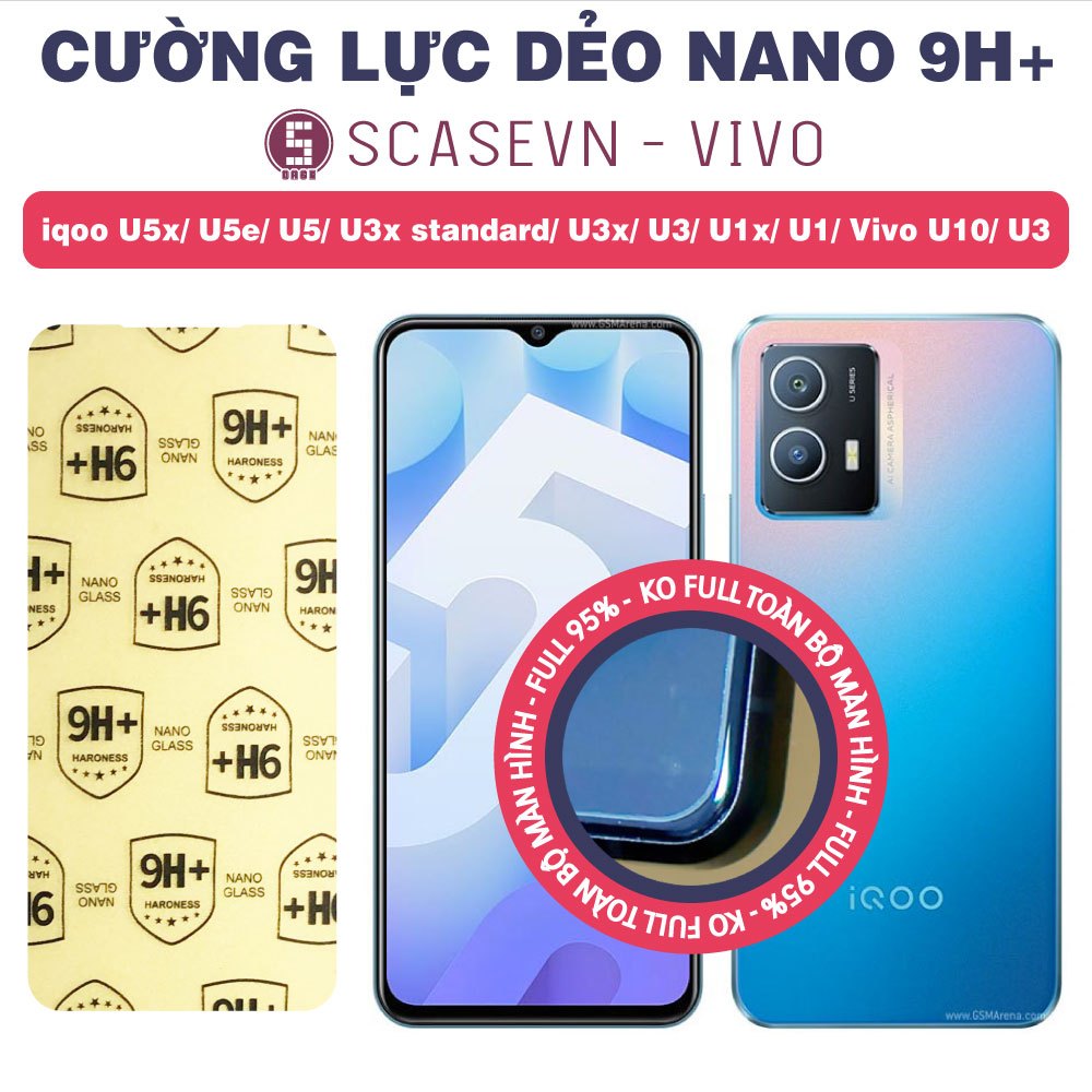 Cường Lực Dẻo Nano Trong Suốt Vivo iqoo U5x/ U5e/ U5/ U3x standard/ U3x/ U3/ U1x/ U1/ Vivo U10/ U3