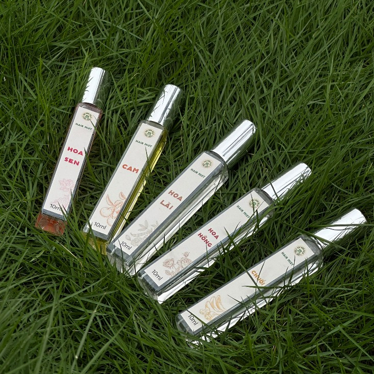 Hair Mist Nước Hoa Tóc Saigon Silk làm thơm tóc, khử mùi, không cồn 10ml