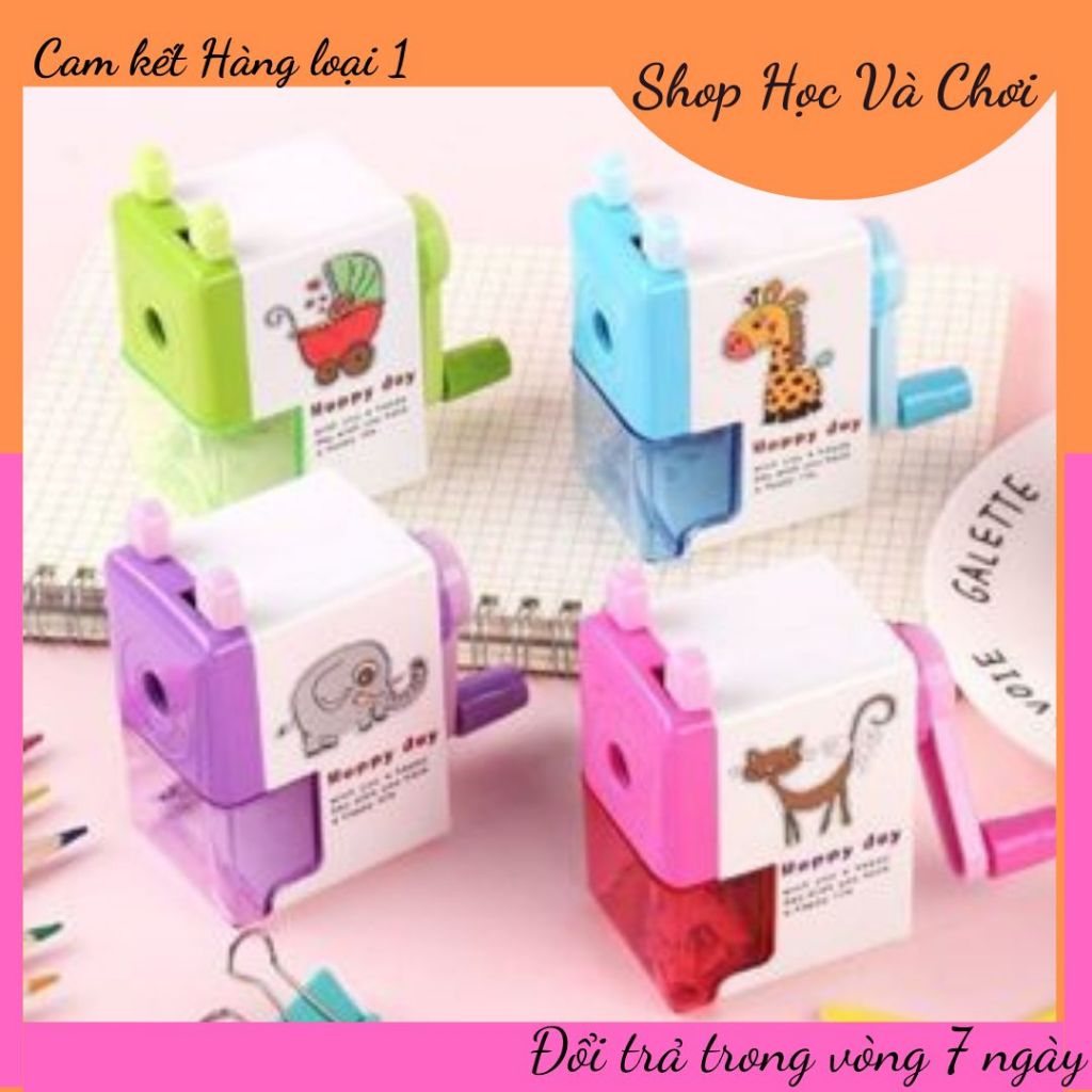 Hàng loại 1 Gọt bút chì quay tay tiện dụng cho bé nhiều hình kute đáng yêu
