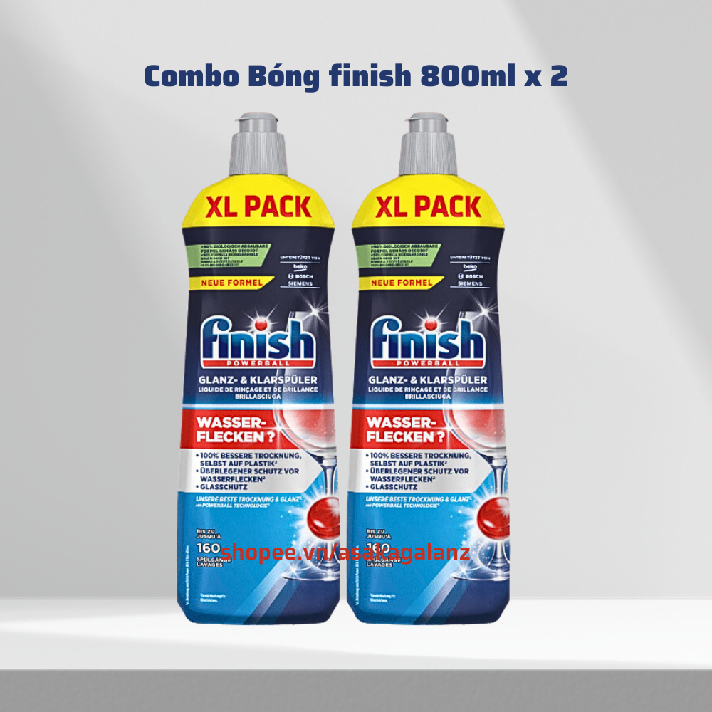 Viên rửa bát Finish Quantum All in one 60 viên không mùi loại cao cấp dùng cho máy rửa bát