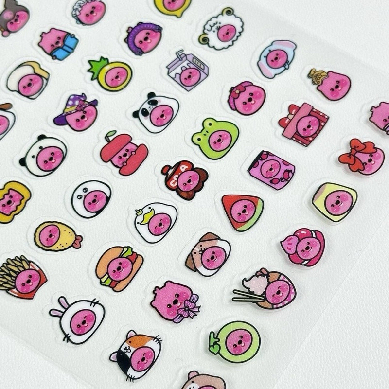 Sticker PVC LOOPY 1 Tấm Cute Trang Trí Sổ Tay, Bullet Journal