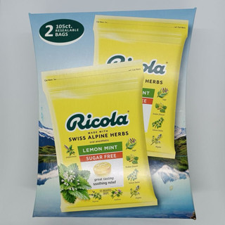 Kẹo Ngậm ho không đường Ricola LemonMint sugar free