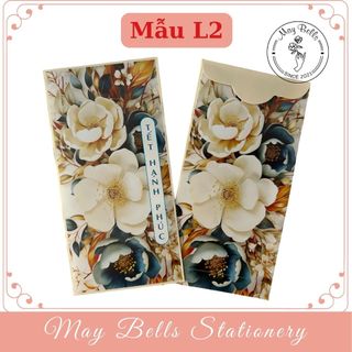 Phiên bản giới hạn bao lì xì tết 2025 ất tỵ họa tiết 3d mẫu hoa lá được chọn mẫu, bao lì xì mừng tuối, mừng thọ