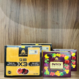 Combo 2 Hộp Giảm Cân Đông Y Mộc Linh X3 - 30viên/1 hộp ( Tặng 2 hộp detox-15viên/1hộp)