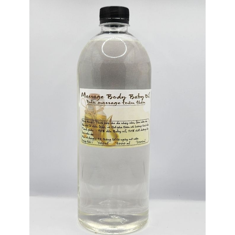 DẦU MASSSGE BODY KHÔNG MÙI TRONG SUỐT 1000 ML