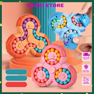 Rubik biếnthể hạt đậu spinner ma thuật 6 mặt 3 trong 1, đồ chơi rubic con quay,trò chơi giáo dục