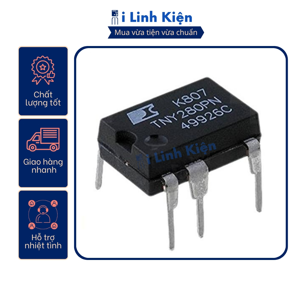 Ic nguồn TNY280PN DIP-7 chất lượng tốt