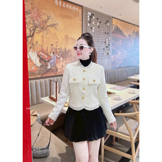[Ảnh thật + video] Áo dạ tweed viền bèo