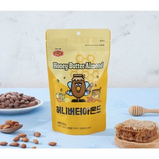 Hạt Hạnh Nhân Tẩm Mật Ong Honey Butter Almond Hàn Quốc 200g
