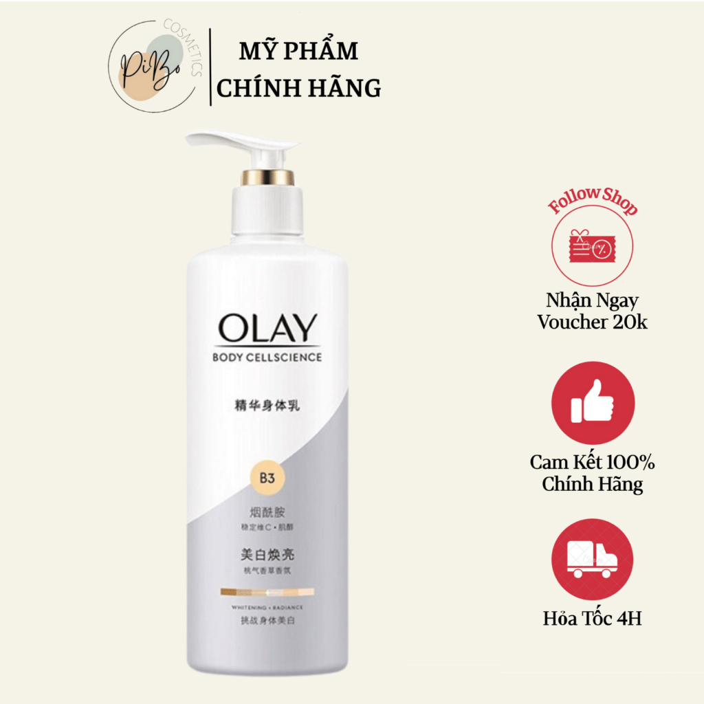 Dưỡng Thể Trắng Da Toàn Thân Vitamin C Olay B3 260ml