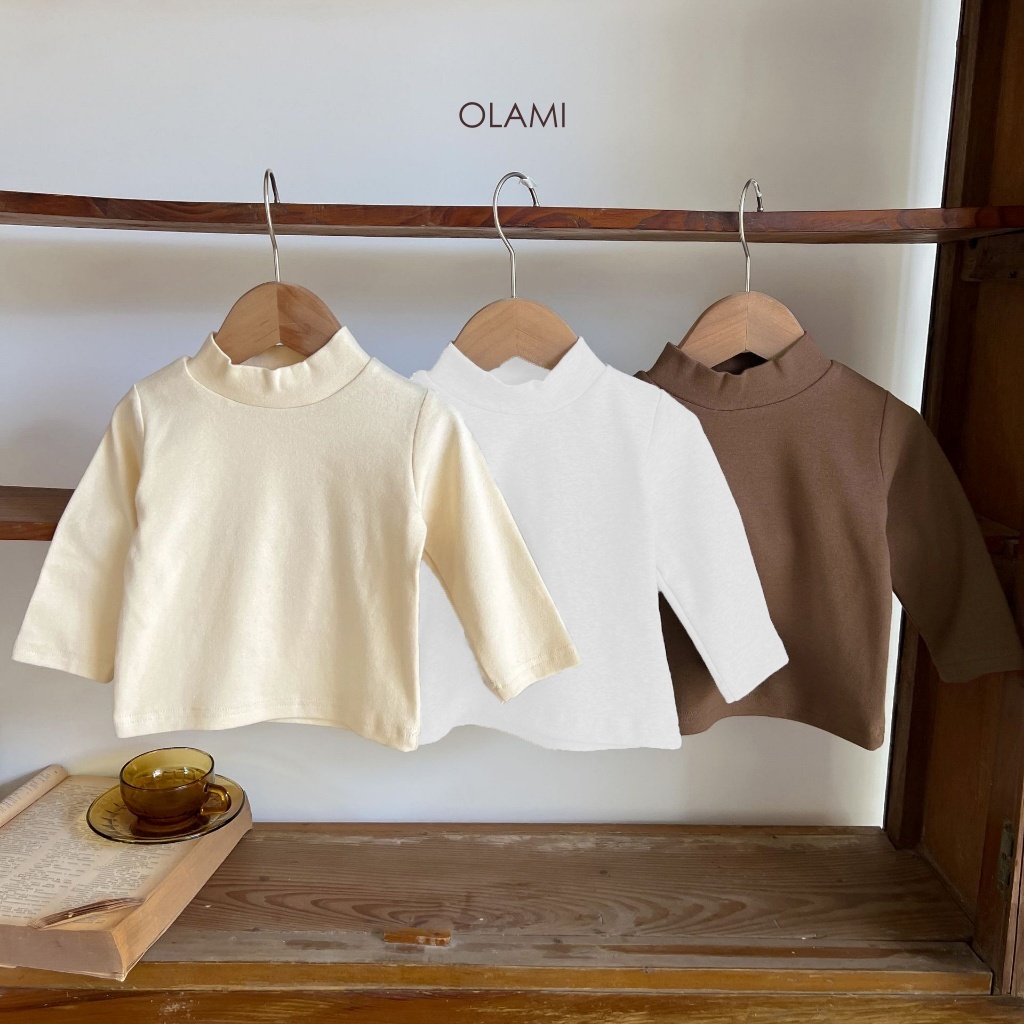Áo giữ nhiệt hàng xuất cao cấp OLAMI KIDS cho bé trai bé gái chất cotton bozip mềm mại, ấm áp size 8-18kg