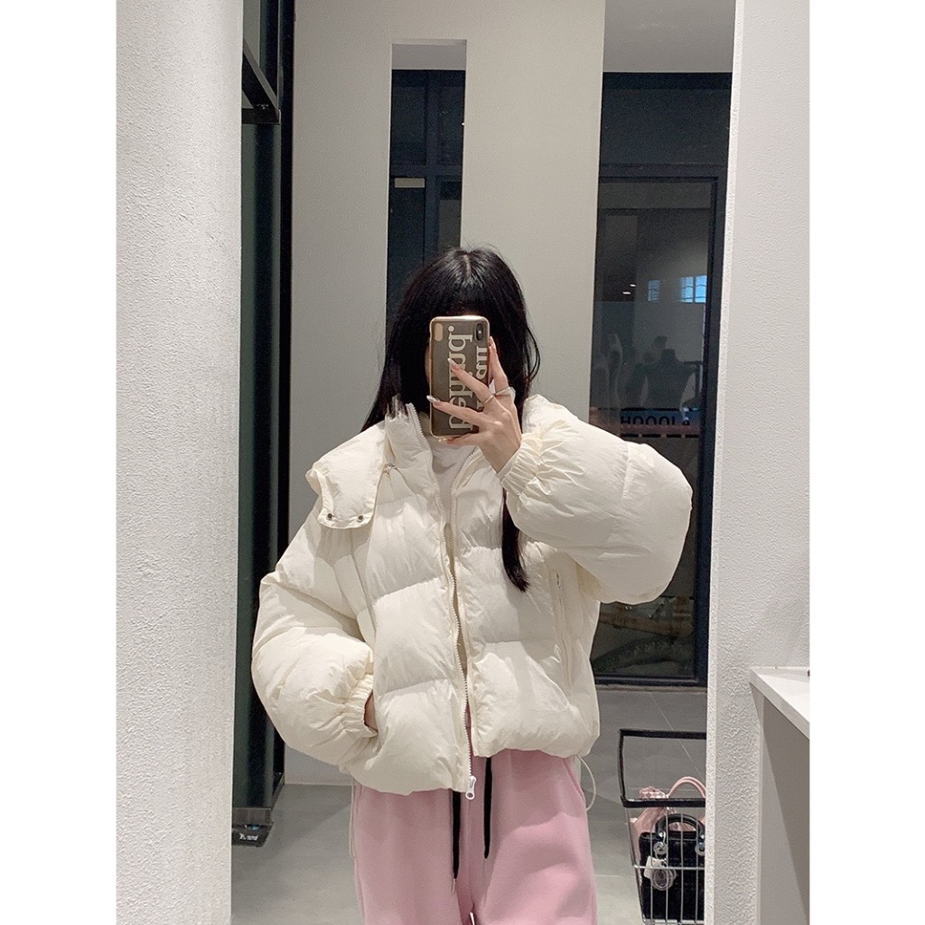 Áo khoác phaoXONXEN SHOP QUY NHƠN  2 túi rút dây kèm mũ, chất  dày dặn,form vừa thoải mái mã 2534