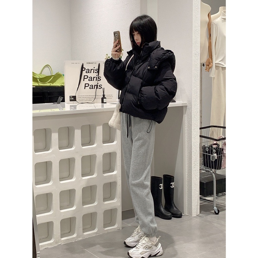 Áo khoác phaoXONXEN SHOP QUY NHƠN  2 túi rút dây kèm mũ, chất  dày dặn,form vừa thoải mái mã 2534