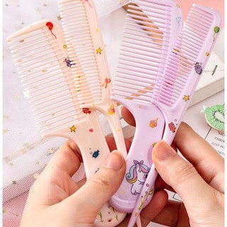 Set 2 Lược Chải Tóc Họa Tiết Dễ Thương