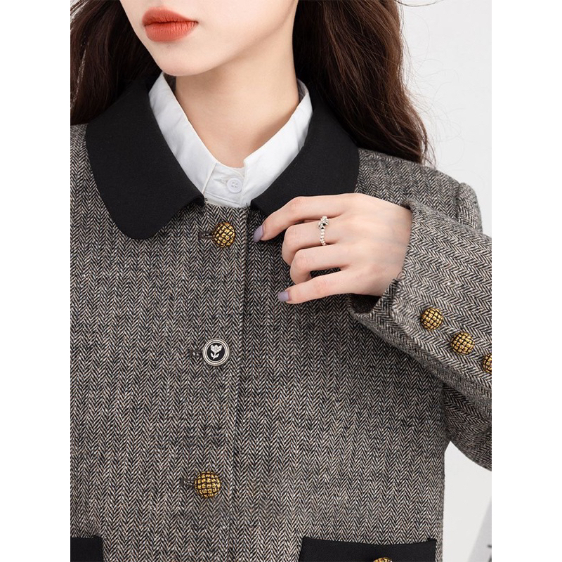 - Bộ váy 2 mảnh cổ điển vintage kiểu Pháp thu đông 2023