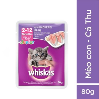Combo 5 Gói Pate Cho Mèo Con Whiskas Kitten 80Gr