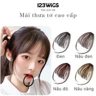 123WIGS - Tóc giả mái kẹp thưa trước có bát SM1001 (đủ màu)