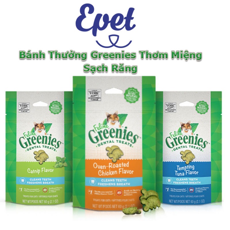 Bánh Thưởng Cho Greenies Dental Sạch răng thơm miệng Gói 130G - USA