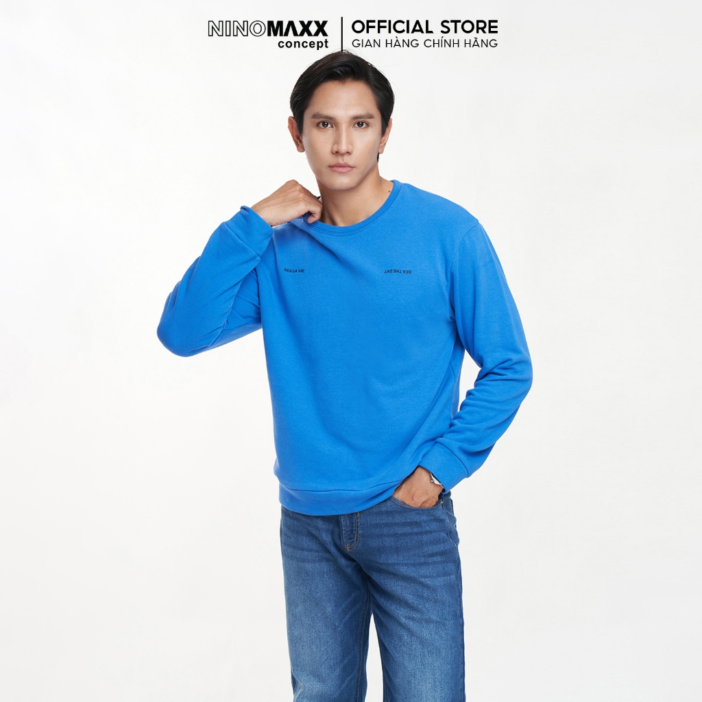 NINOMAXX Áo Hoodies Nam Tay Dài Thu Đông 2308004