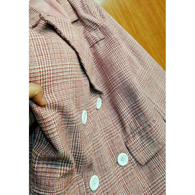 Áo vest blazer dạ tweed sz S