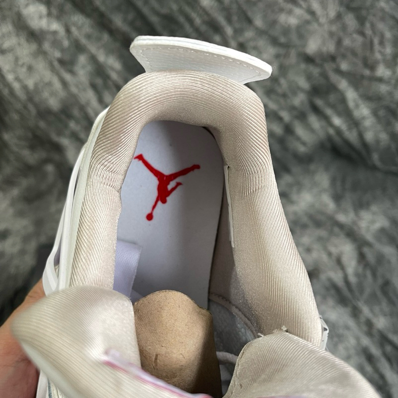 Giày Thể Thao Jordan 4 White Oreo Màu Trắng Xám