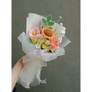 Bó Hoa Bằng Len (theo mẫu của tiệm) - Đỗ Tiệm Handmade