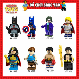 Xếp hình Minifigure Nhân vật Siêu anh hùng vũ trụ Marvel và DC Comics - Đồ Chơi Lắp Ghép Sáng Tạo - POGO PG8125
