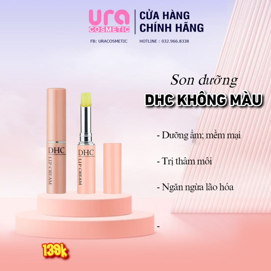 Son dưỡng CHD Son Dưỡng Môi Không Màu Lip Cream 1,5g, Son Dưỡng Môi Có Màu CHD Lip Crea