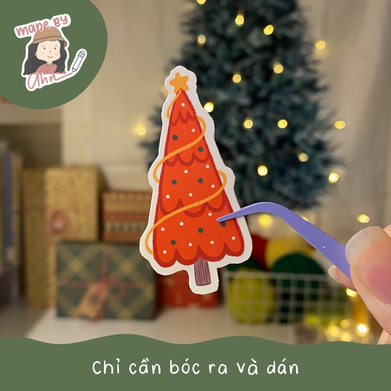 Sticker Giáng Sinh trang trí sổ tay, bullet journal,… - MADE BY AHN thiết kế